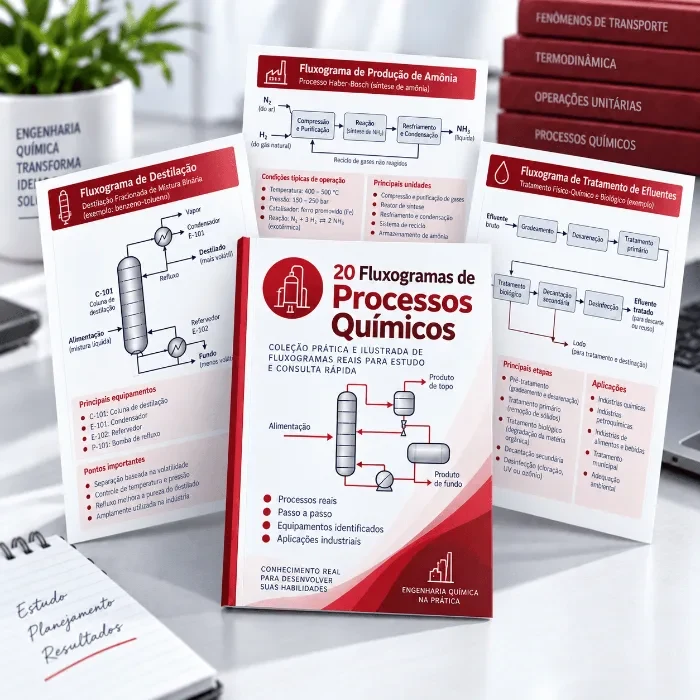 20 Fluxogramas de Processos Químicos