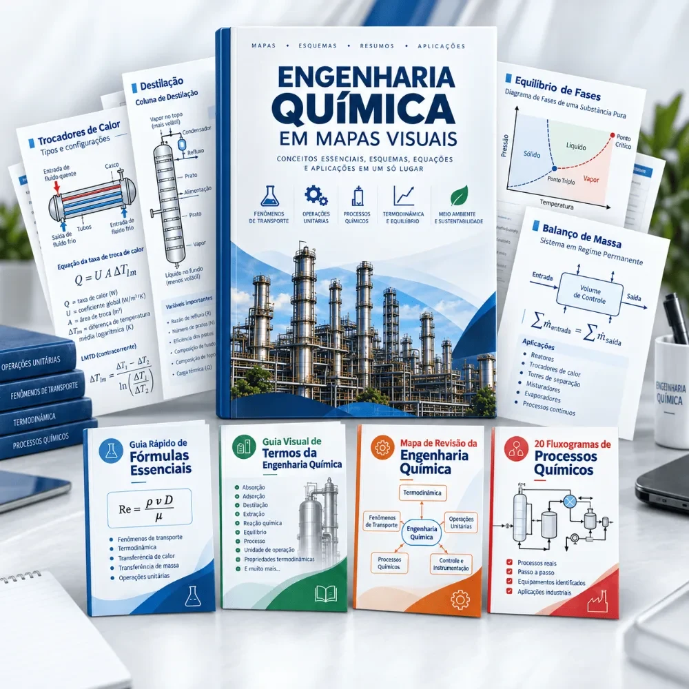 Mapas visuais de Engenharia Química
